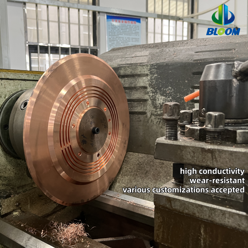 Customized CuCrZr Seam Welding Wheel with Diameter qp300-q50mm and Thickness5-30mm - Image 2