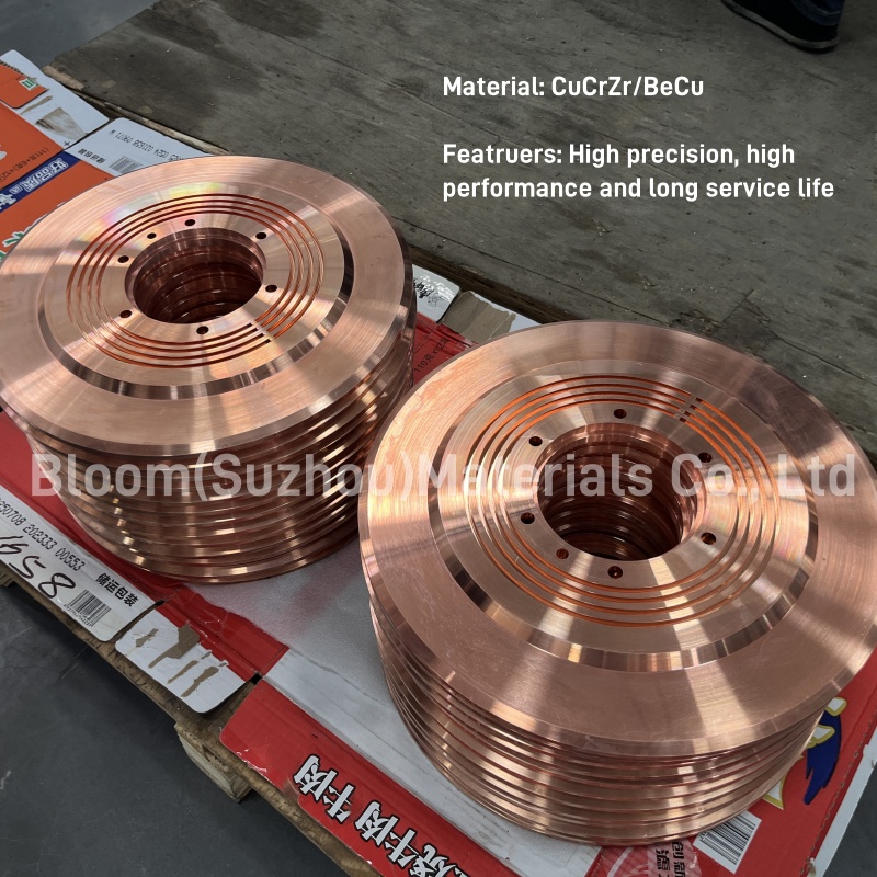 Customized CuCrZr Seam Welding Wheel with Diameter qp300-q50mm and Thickness5-30mm - Image 5