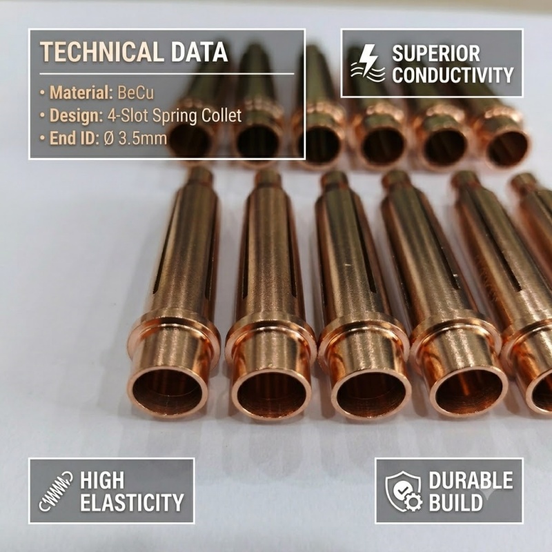 Stud Welding Spare Parts Custom BeCu ( Beryllium Copper ) Stud Welding Collets - Image 2