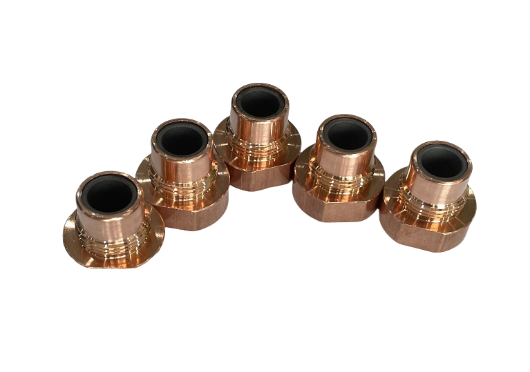 CuCrZr nut welding electrode assembly body cover and locating pin