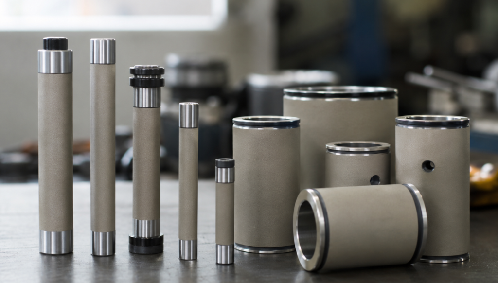 KCF guide pins and sleeves of various sizes with insulated surface