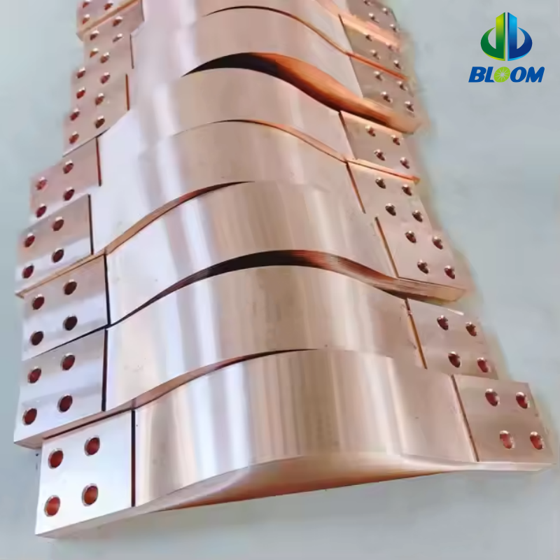 Multi-Layer Copper Foil Flexible Busbar Shunt with Hot-Pressed Terminals - Image 4